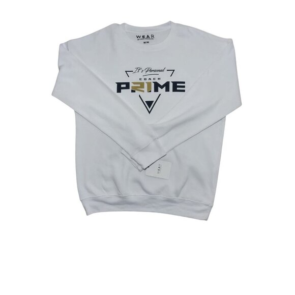 Wear Its Personal Coach Prime Sweatshirt M/M White Polyester Cotton Crewneck. - Picture 3 of 7